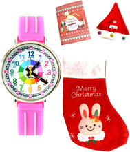 画像をギャラリービューアに読み込む, キッダス 知育腕時計 日本語 クリスマス 4点セット