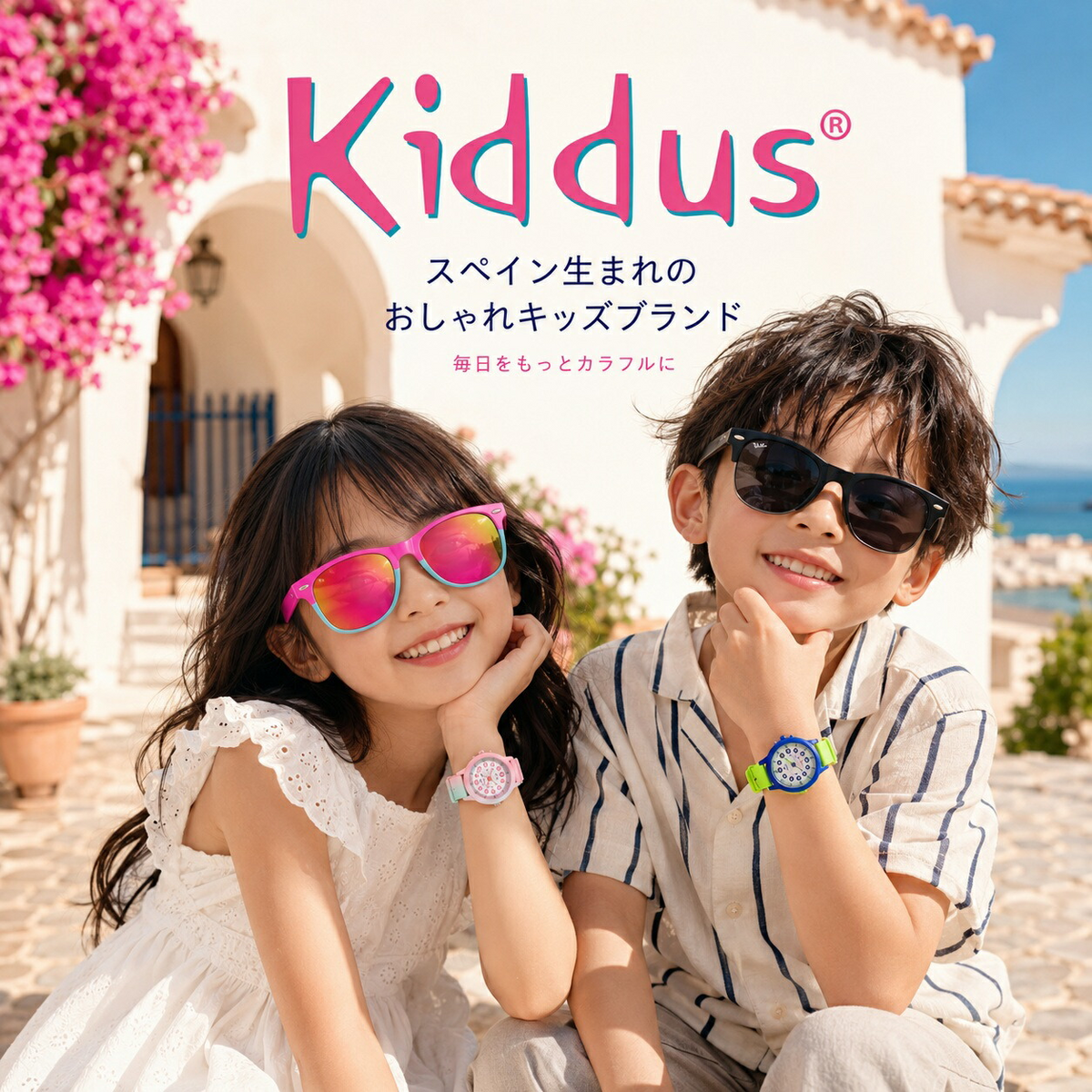 キッダス 知育腕時計 スイートコレクション 全3色(6〜10歳)