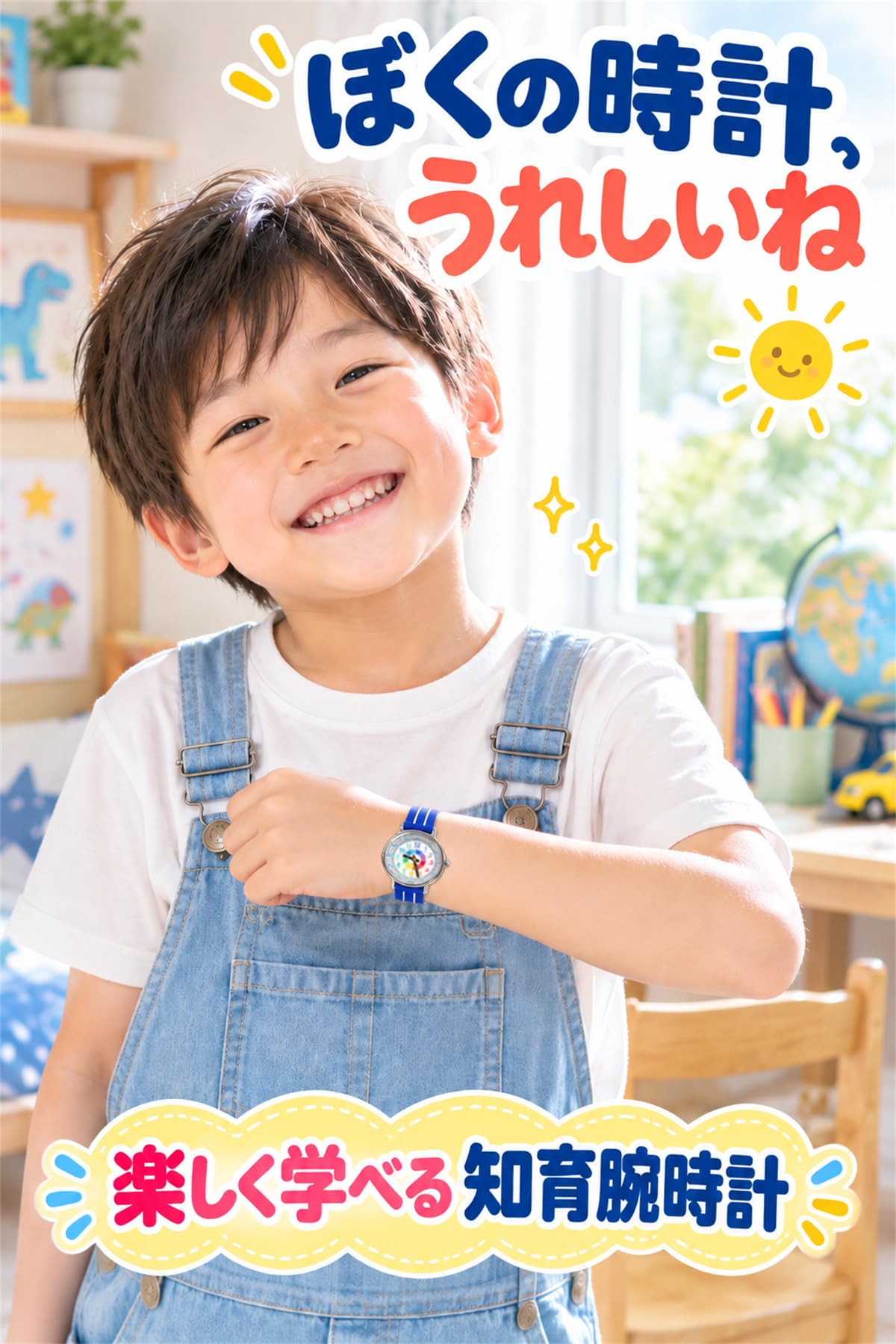 キッダス 知育腕時計 定番モデル 全7色（3歳〜小学生）