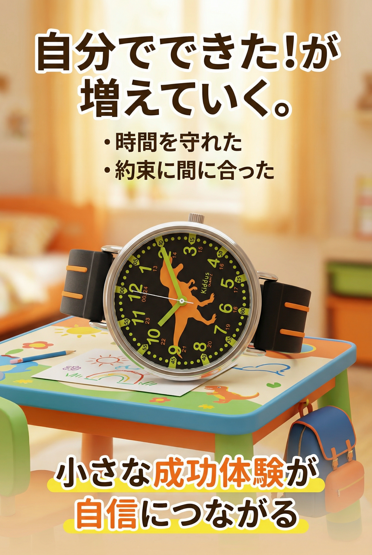 キッダス 知育腕時計 男の子向け 全6種（小学生）
